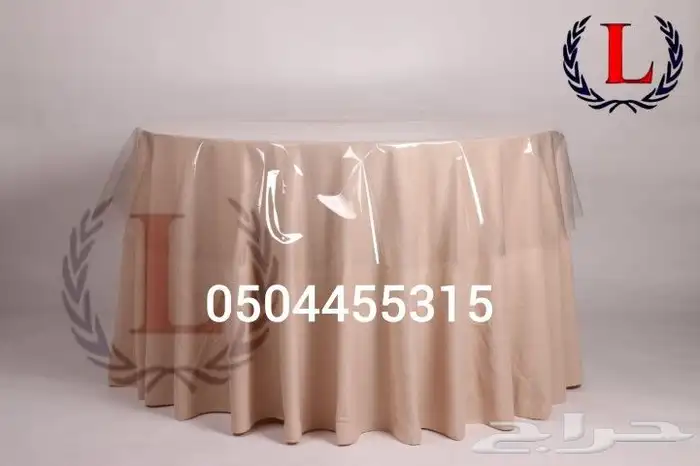 مفارش طاولات دائري و سكرت طاولات قاعات وحفلات 7