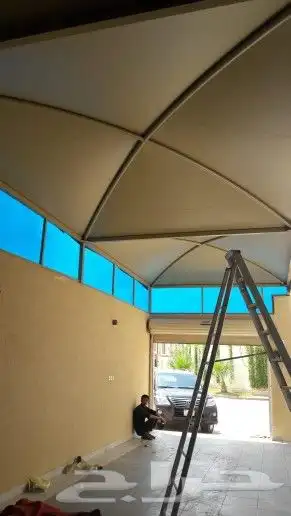 مظلات سيارات مظله بيوت برجولات هناجر سواتر 5