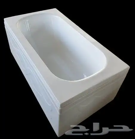 اكريليك بانيو جلسة بدون جلسة 130 70 فوق البلاط 1