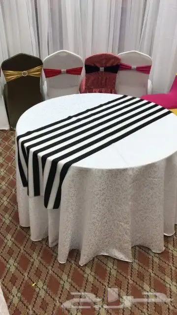مفارش طاولات وتلبيس كراسي 33