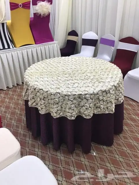 مفارش طاولات وتلبيس كراسي 25