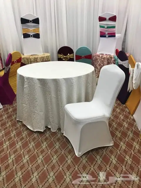 تلابيس كراسي استرتش وقماش وتفصيل طاولات 0