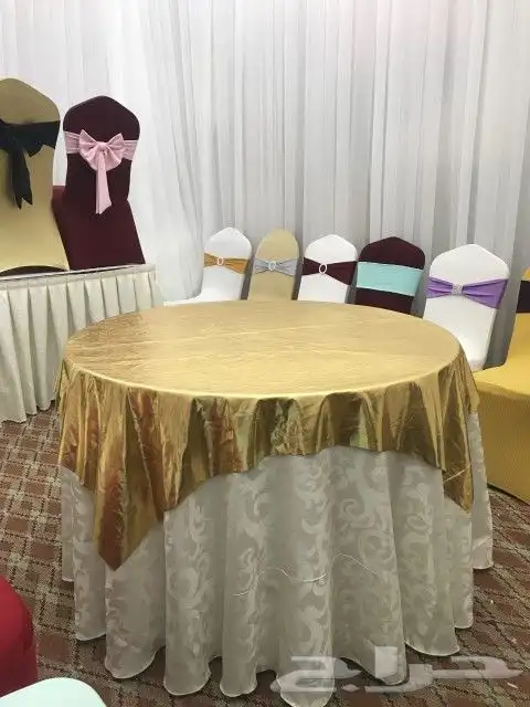 مفارش طاولات وتلابيس كراسي استرتش وقماش 47