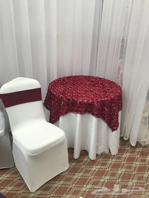 مفارش طاولات وتلابيس كراسي استرتش وقماش 25