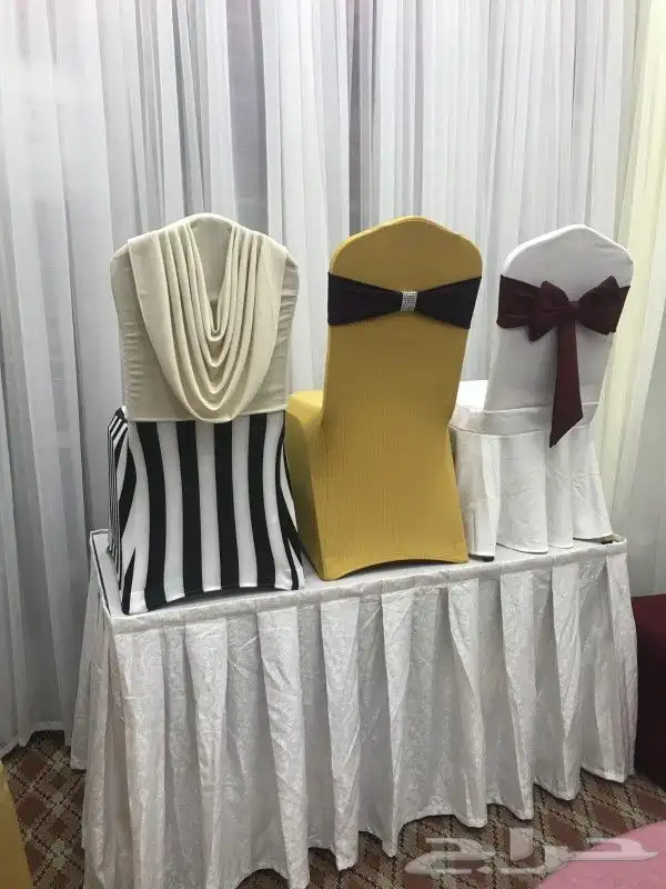 ربطات كراسي استرتش وقماش 6