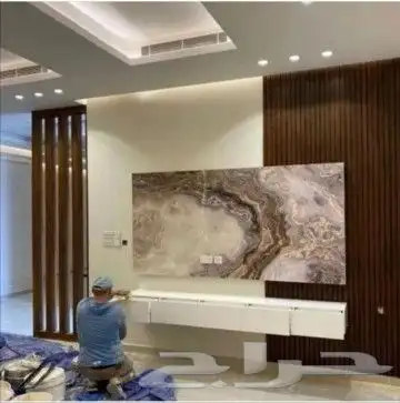 تركيب شاشات بديل الخشب معا بديل الرخام 0
