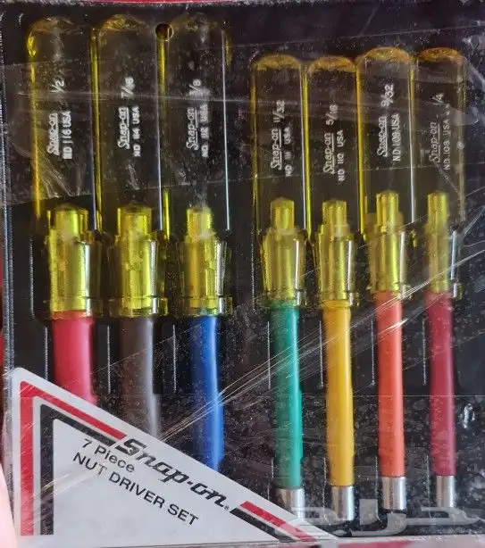 جديده غيرمستخدم مفكات ساق معزول Snap-on7piece 2