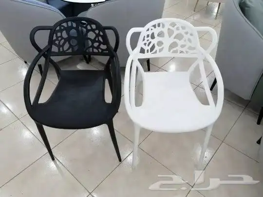 كراسي حديد وفايبر داخليه وخارجيه بالوانها 59