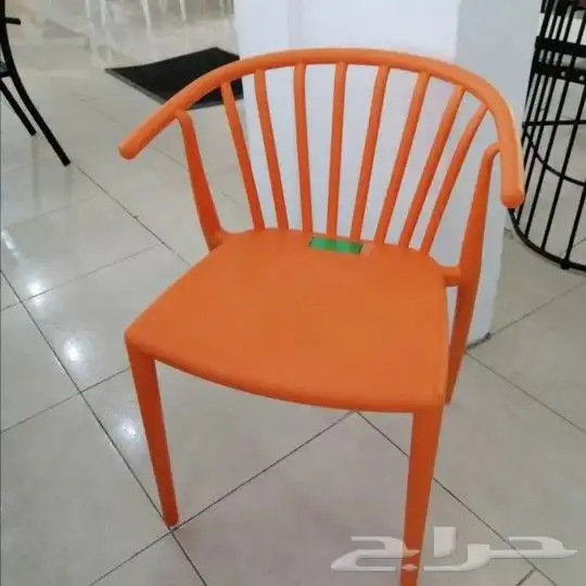 كراسي حديد وفايبر داخليه وخارجيه بالوانها 53