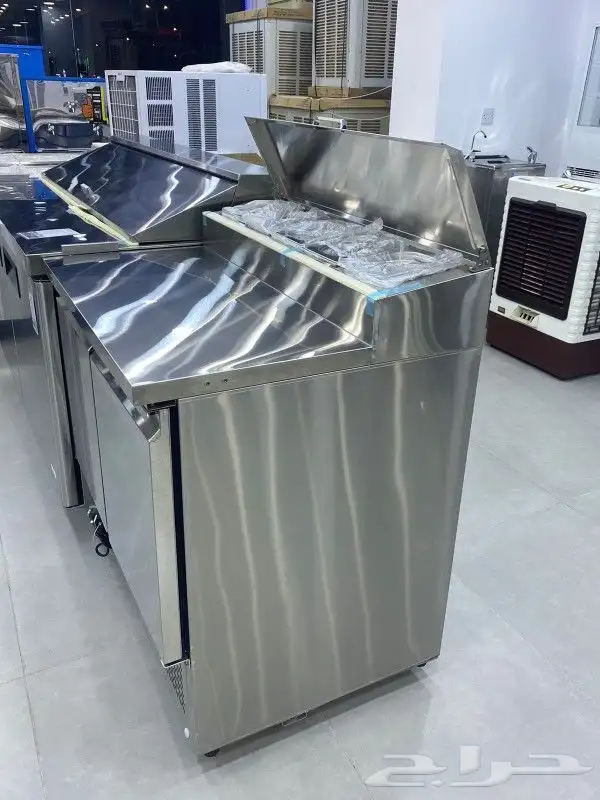 ثلاجات بيتزا مع الصحون استيل 4