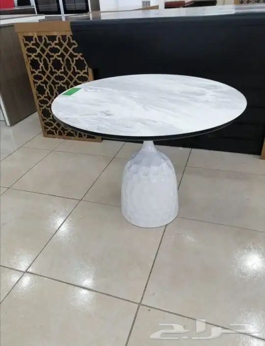 طاولة خارجيه وداخليه قزاز رخام خشب فايبر وح 48