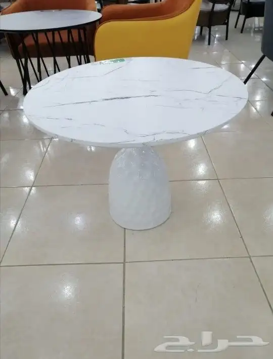 طاولة خارجيه وداخليه قزاز رخام خشب فايبر وح 49