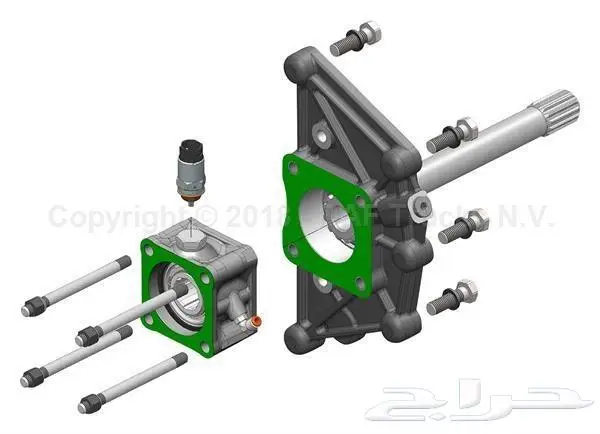 تعشيقه شاحنه PTO مان افيكو موديل حديث ZF Traxon PTO 1