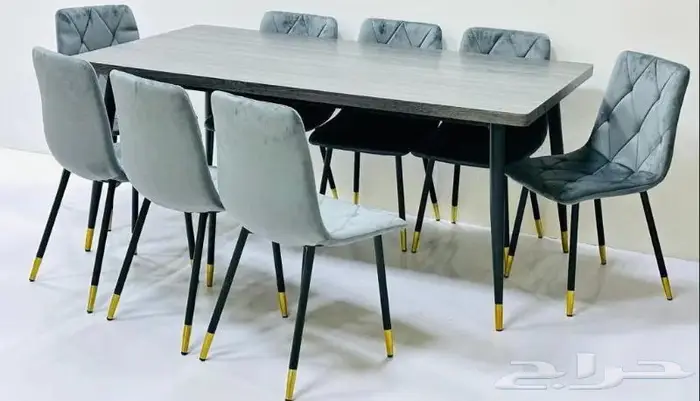 طاولات طعام رخام وستيل جديدة 7