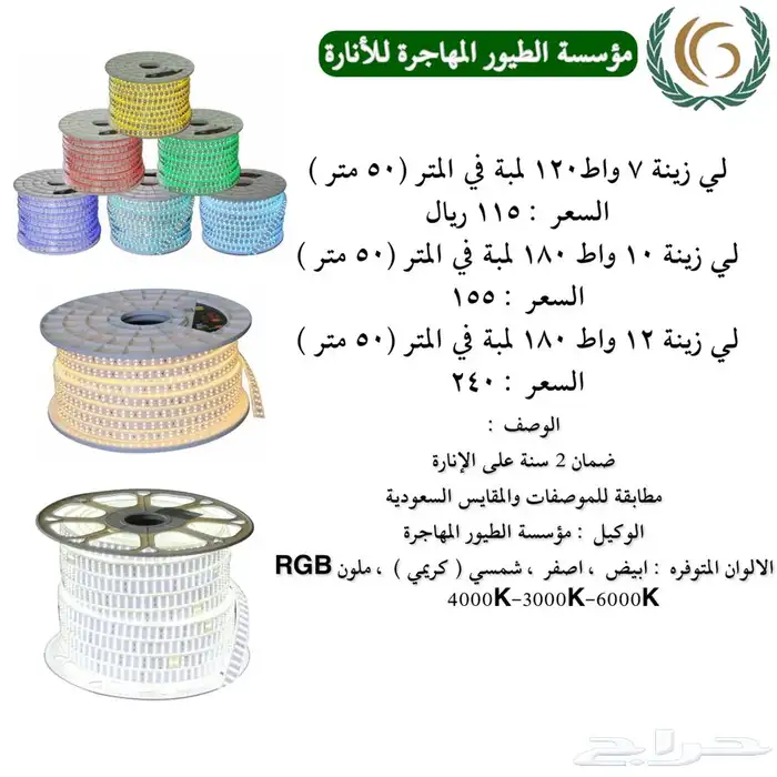 سبوت لايت جميع المقاسات سعر الجملة 6