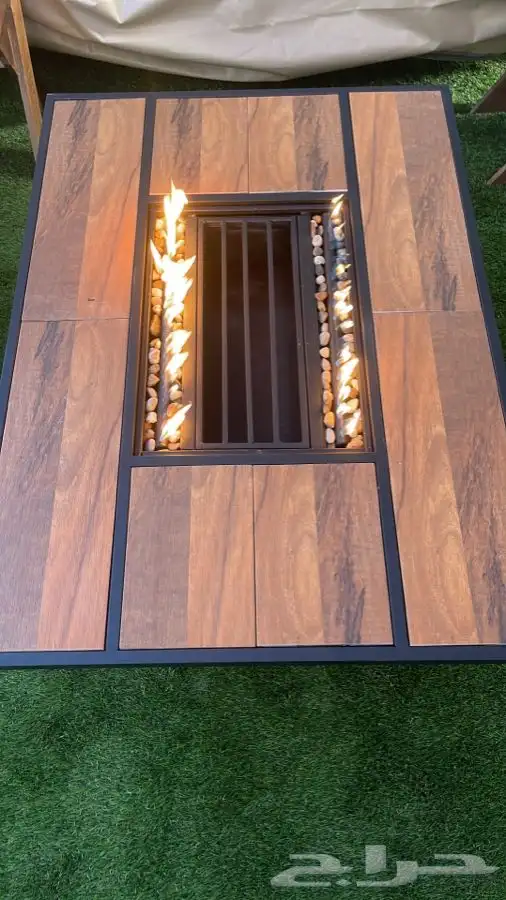 مدفاه او منقل منقد سيراميك طاوله تعمل بالغاز والحطب 46