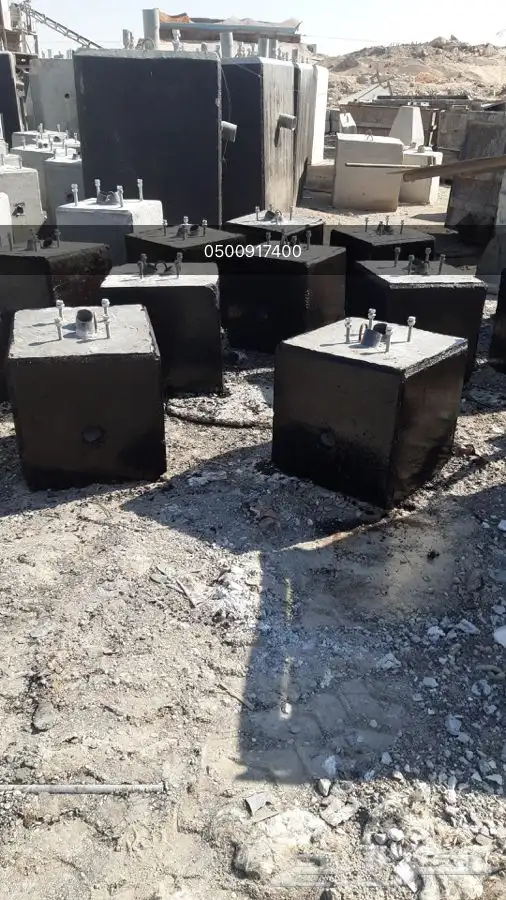 زينة  حدائق  قواعد  صبات خرسانية  حواجز خرسانية   3