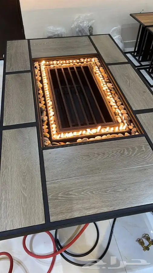 مدفاه او منقل منقد سيراميك طاوله تعمل بالغاز والحطب 29