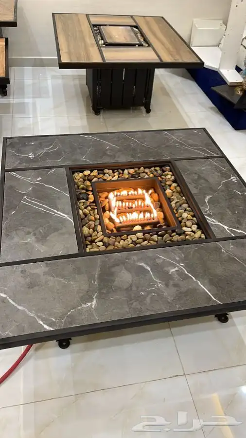 مدفاه او منقل منقد سيراميك طاوله تعمل بالغاز والحطب 35