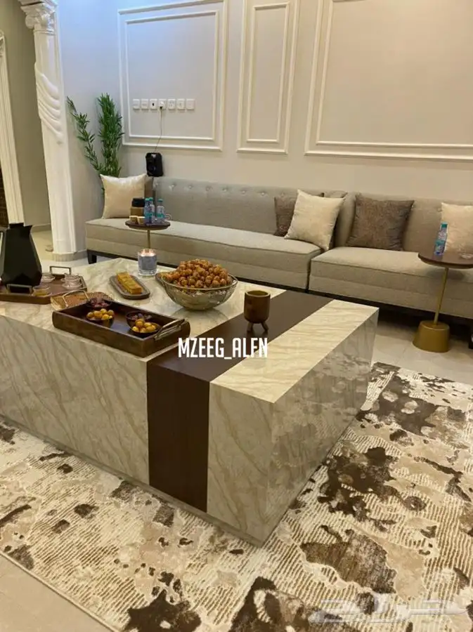 طاولات خدمه وتقديم بديل رخام 9
