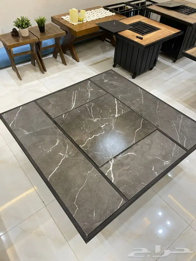 مدفاه او منقل منقد سيراميك طاوله تعمل بالغاز والحطب 34