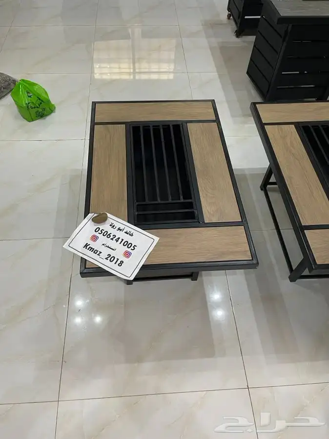 مدفاه او منقل منقد سيراميك طاوله تعمل بالغاز والحطب 33