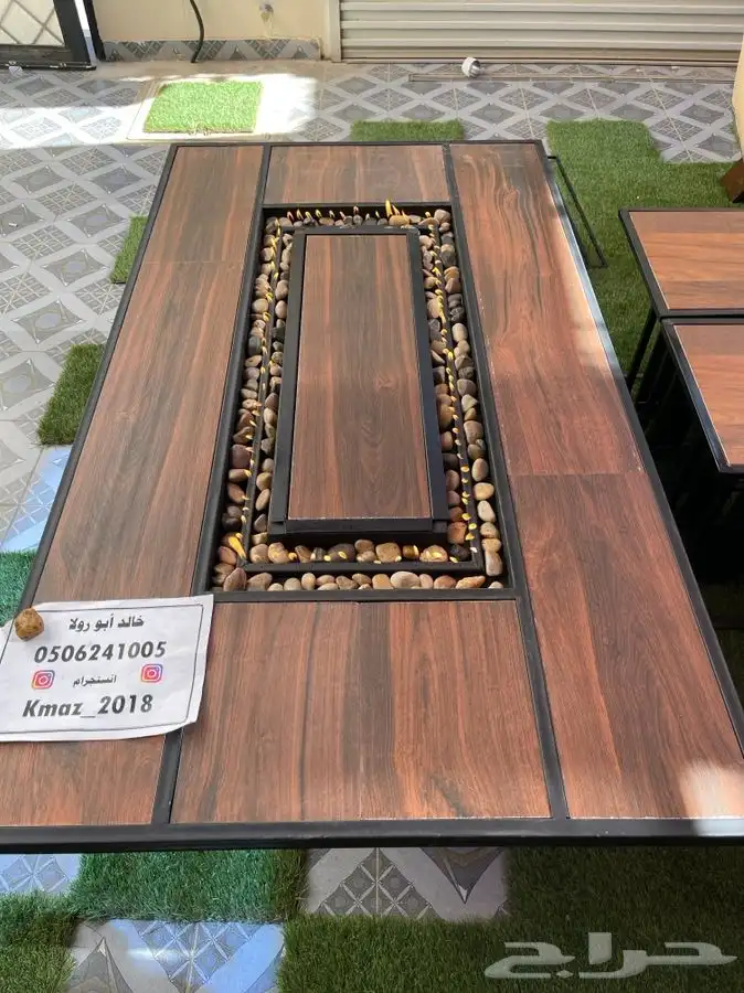 مدفاه او منقل منقد سيراميك طاوله تعمل بالغاز والحطب 40