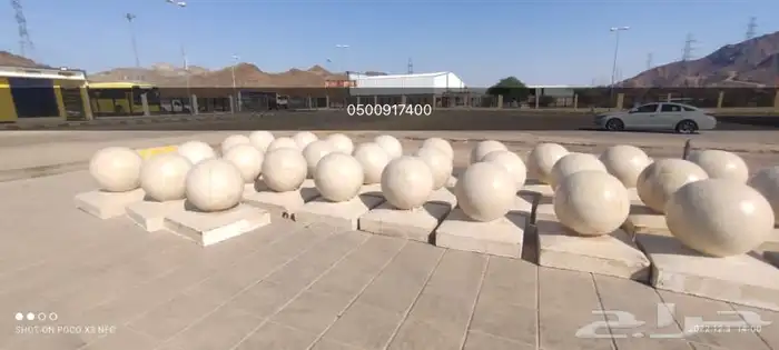 زينة  حدائق  قواعد  صبات خرسانية  حواجز خرسانية   14