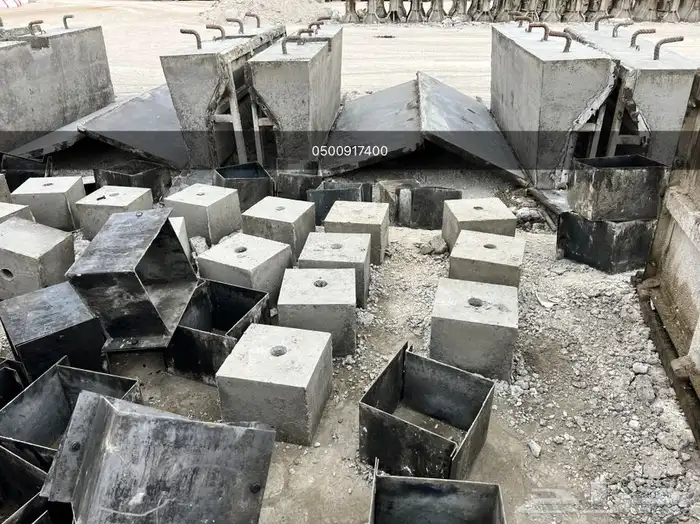 زينة  حدائق  قواعد  صبات خرسانية  حواجز خرسانية   15