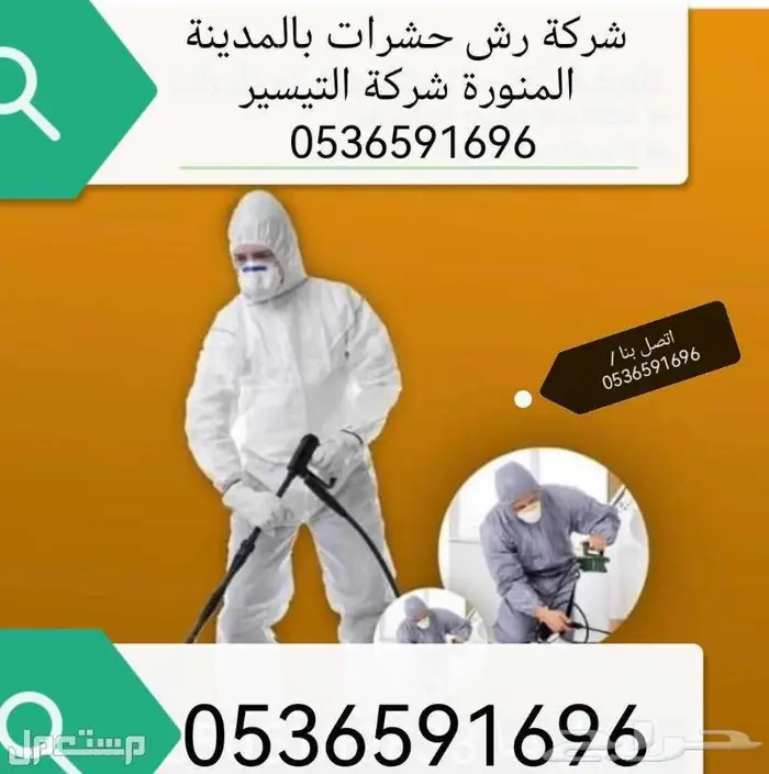 شركة رش حشرات بالمدينة المنورة 0536591696 0