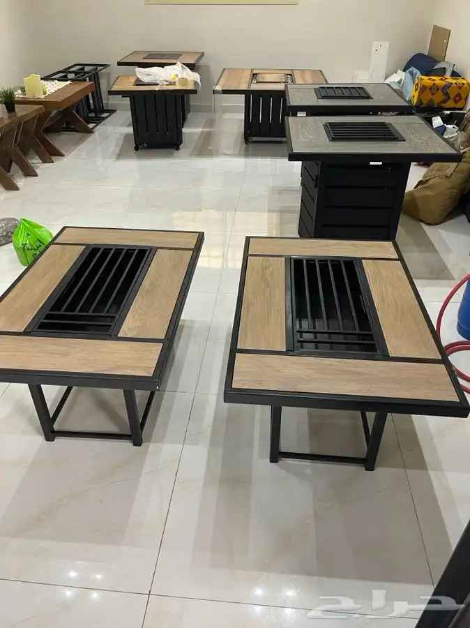 مدفاه منقد او منقل فحم وطاولات تدفئه او حطب او غاز للحدائق 95