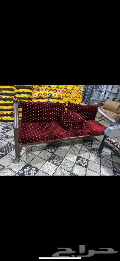 جلسات حدائق خارجية خشب حديد جاهز تفصيل مركاز 30