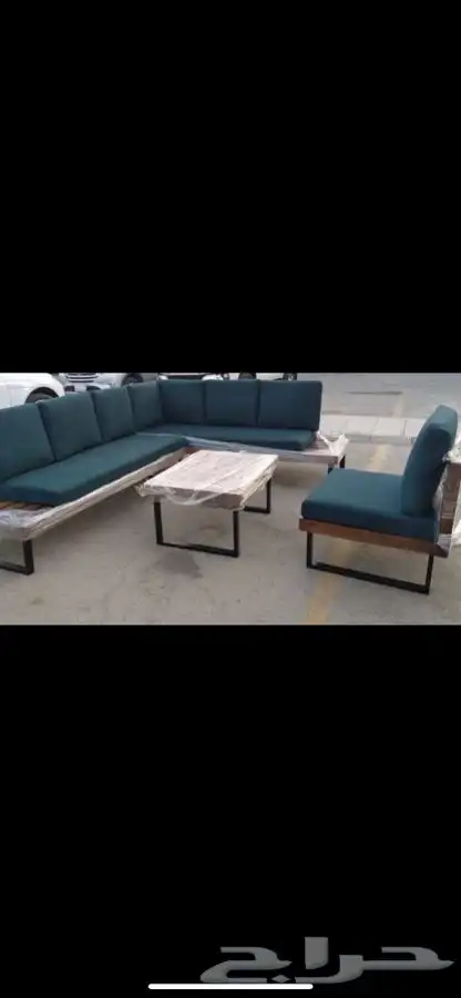 جلسات حدائق خارجية خشب حديد جاهز تفصيل مركاز 22