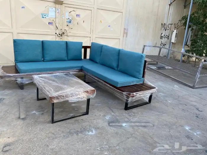جلسات حدائق خارجية خشب حديد جاهز تفصيل مركاز 20
