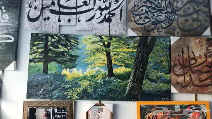 خطاط ورسام لوحات ذهبيه 5