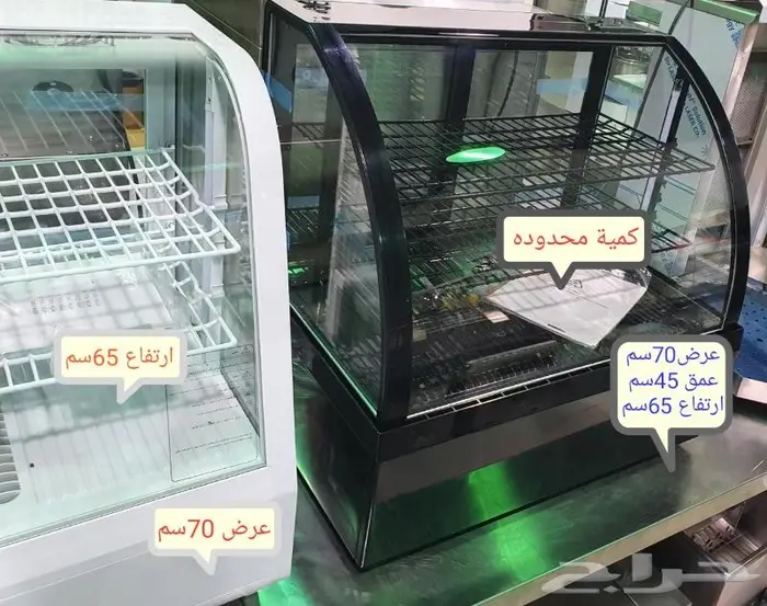 ثلاجة عرض حلى وتجهيزات مقاهي 2
