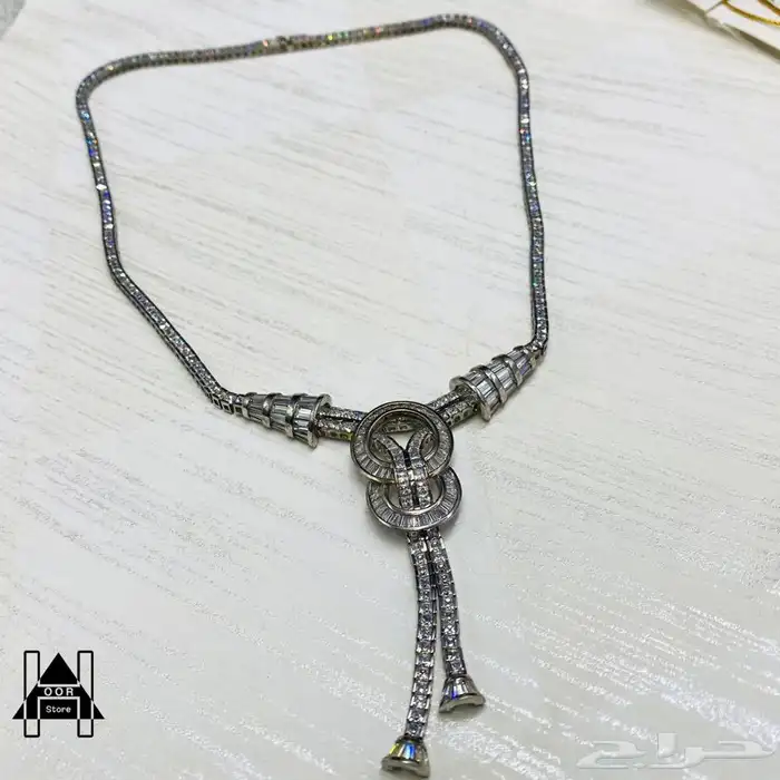 طقم فضه ( Silver ) استرليني عيار 925 مرصع بأجمل فصوص زركون 1