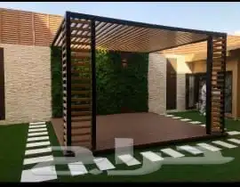 تركيب الثيل الطبيعي وتنسيق الحدائق 12
