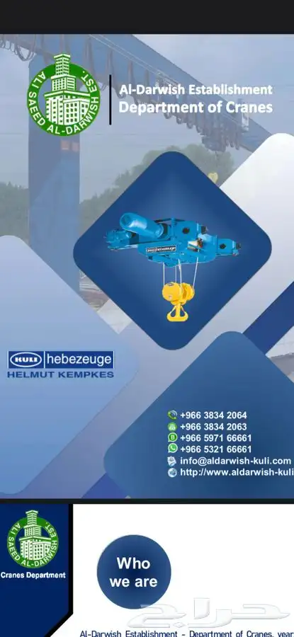 صيانة جميع Overhead Cranes رافعه ونش كرين مع قطع الغيار 0