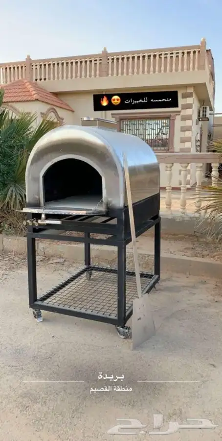 فرن حجر غاز طابونة استيل متحرك 7