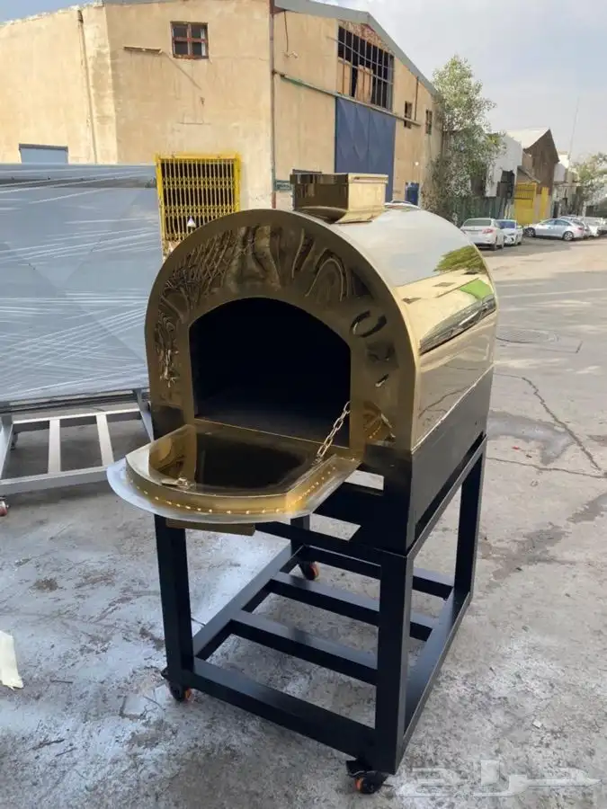 فرن حجر غاز طابونة استيل متحرك 8