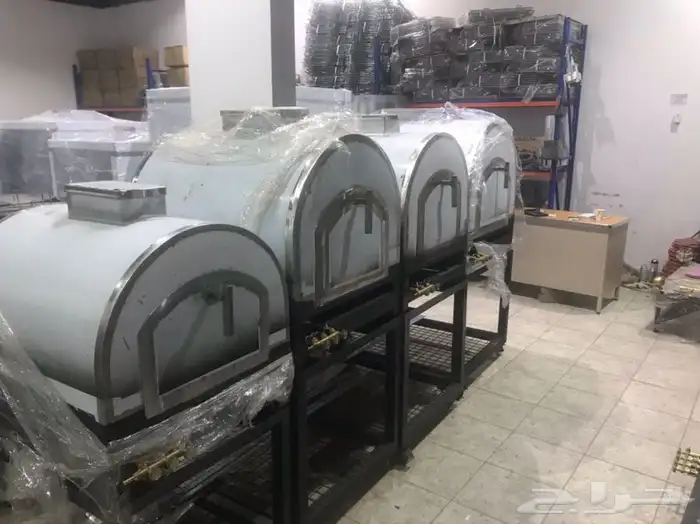 فرن حجر غاز طابونة استيل متحرك 0