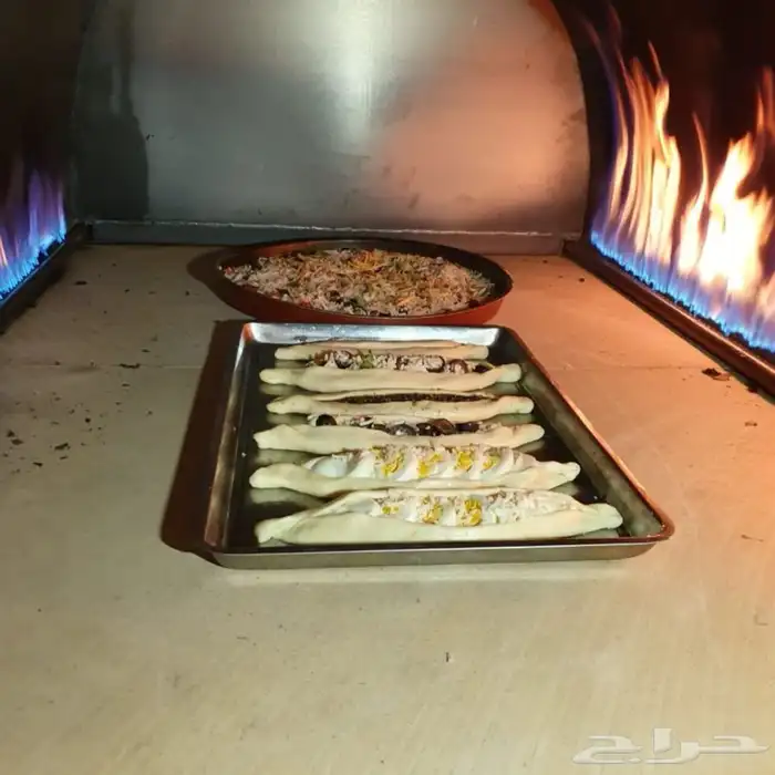 فرن حجر غاز طابونة استيل متحرك 2