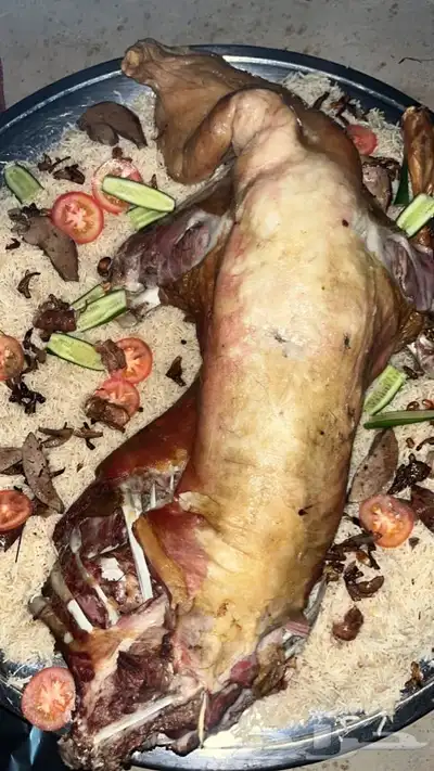 طليان مفطح حنيذ بالمرخ 0