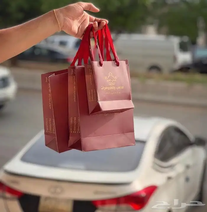 طباعة بوكسات عباية أكياس لوقو قماش كروت 5