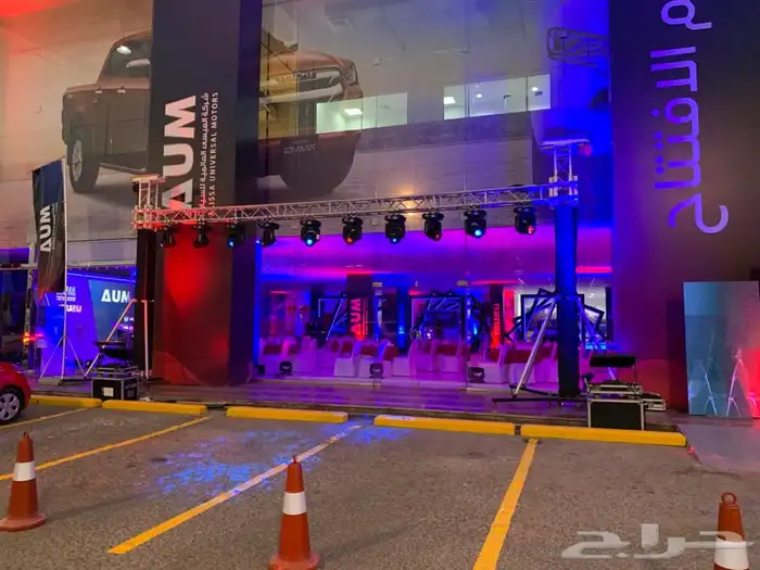 تأجير شاشات استيج تراس اضاءه صوتيات ستى كلرر 9