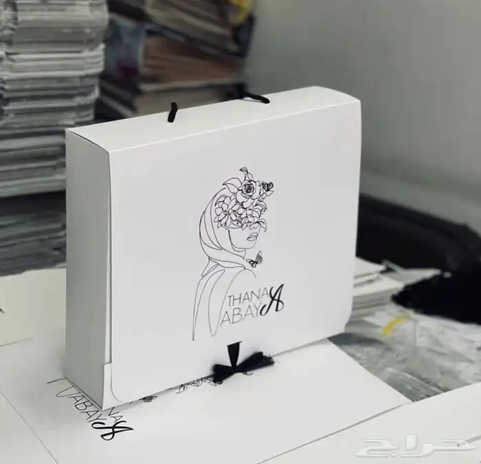 طباعة بوكسات عباية أكياس لوقو قماش كروت 32