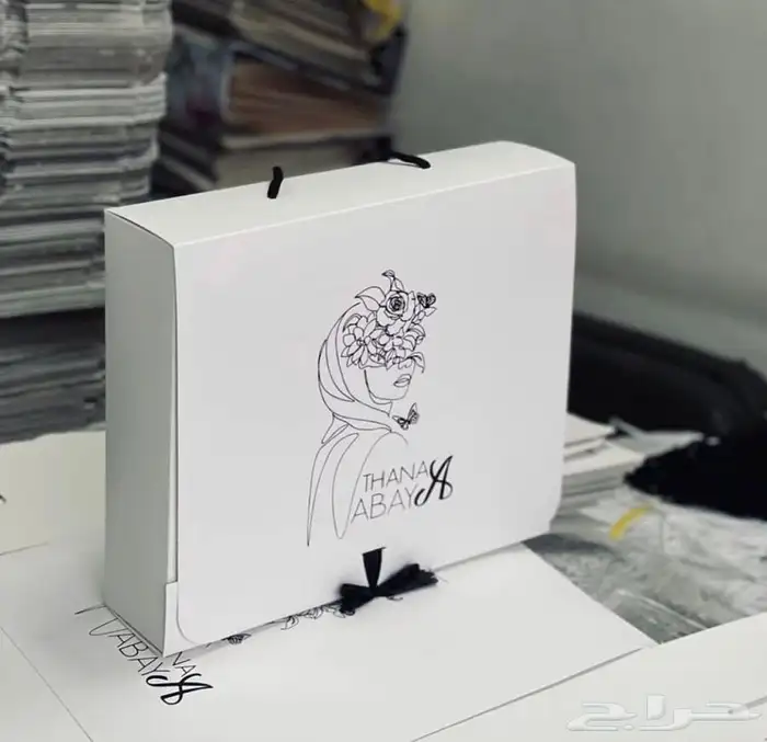 طباعة بوكسات عباية أكياس لوقو قماش كروت 21