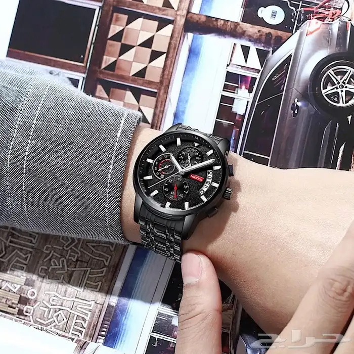 ساعة رجالية أنيقة أستيل ضد الماء 4