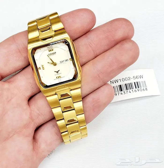 ساعة سيتزن اوتوماتيك قديمة ونادرة بلون ذهبي 0